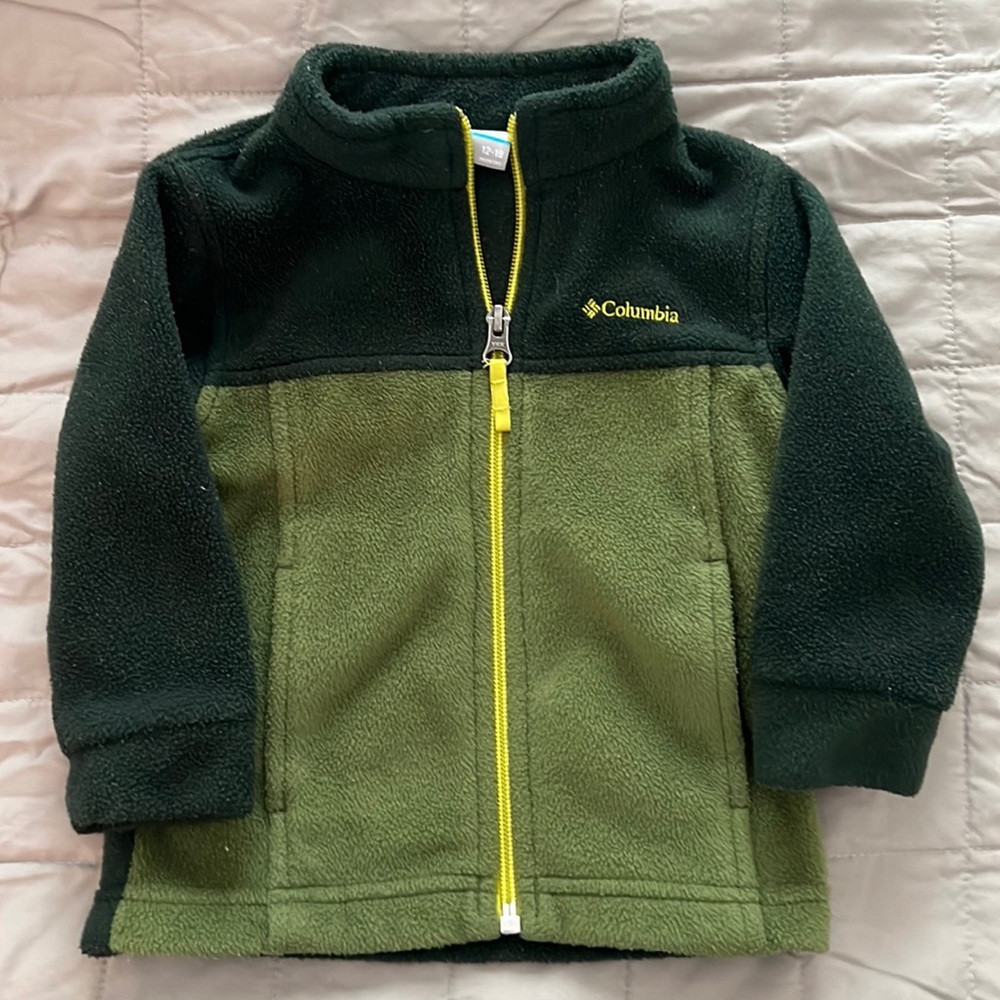 Columbia Kids Jacket - Dark Green and Light Green